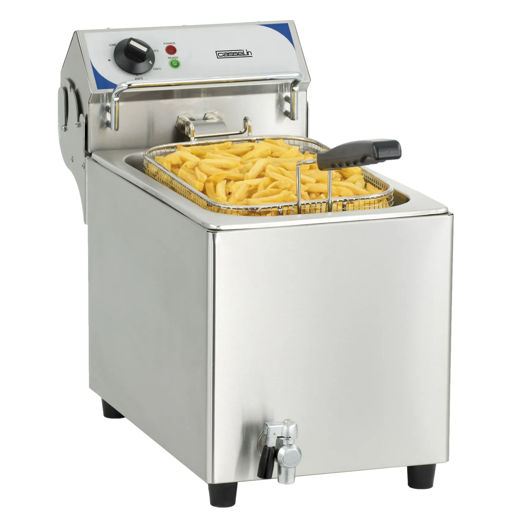 Friteuse électrique avec vanne de vidange 10 litres 