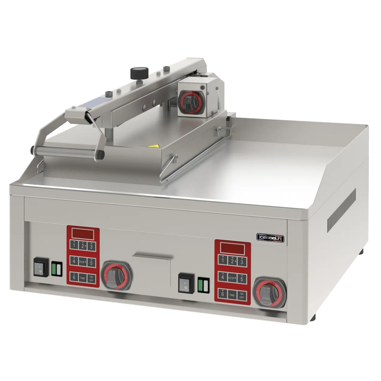 Grill à rabat - Clam électrique semi automatique double - 1 rabat