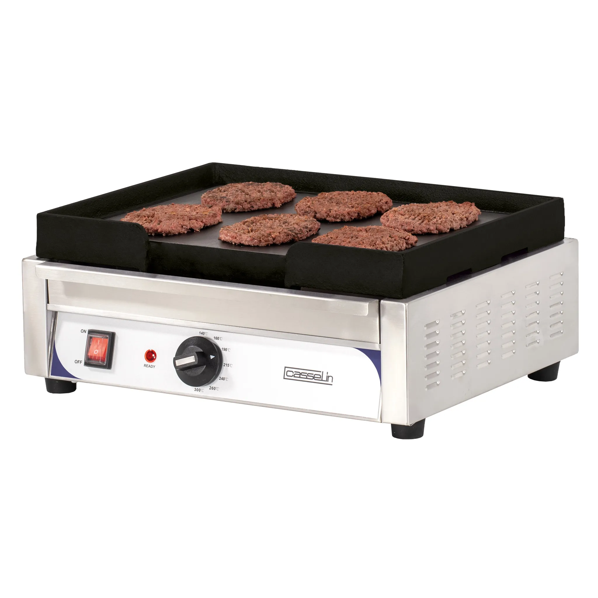 Plaque à snacker fonte lisse compacte