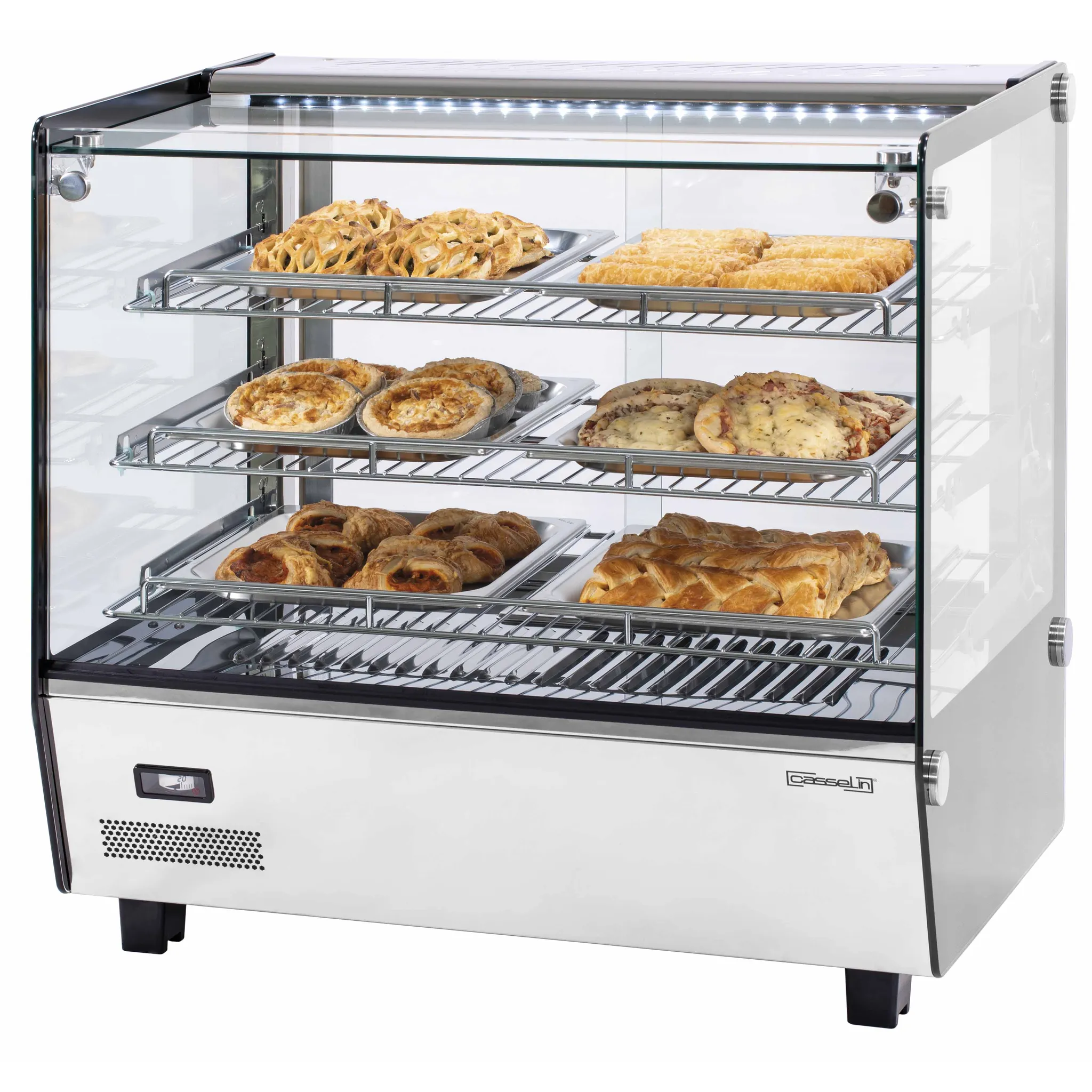 Vitrine chauffante encastrée 120L