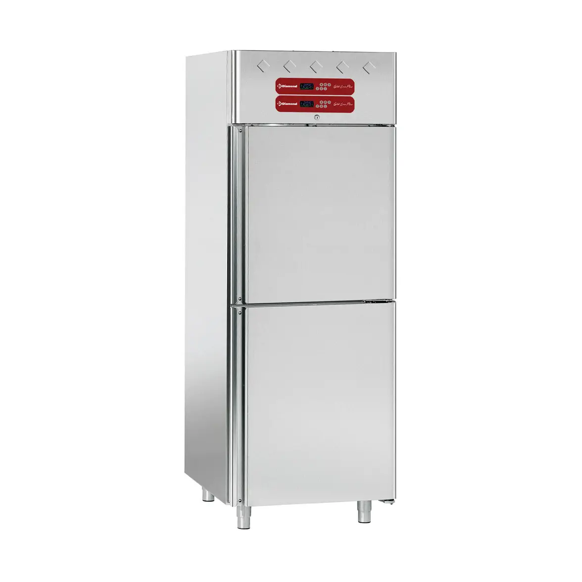 Armoire frigorifique et pour poisson 2x 350 litres, 2x 1/2 portes GN 2/1 & 1/1