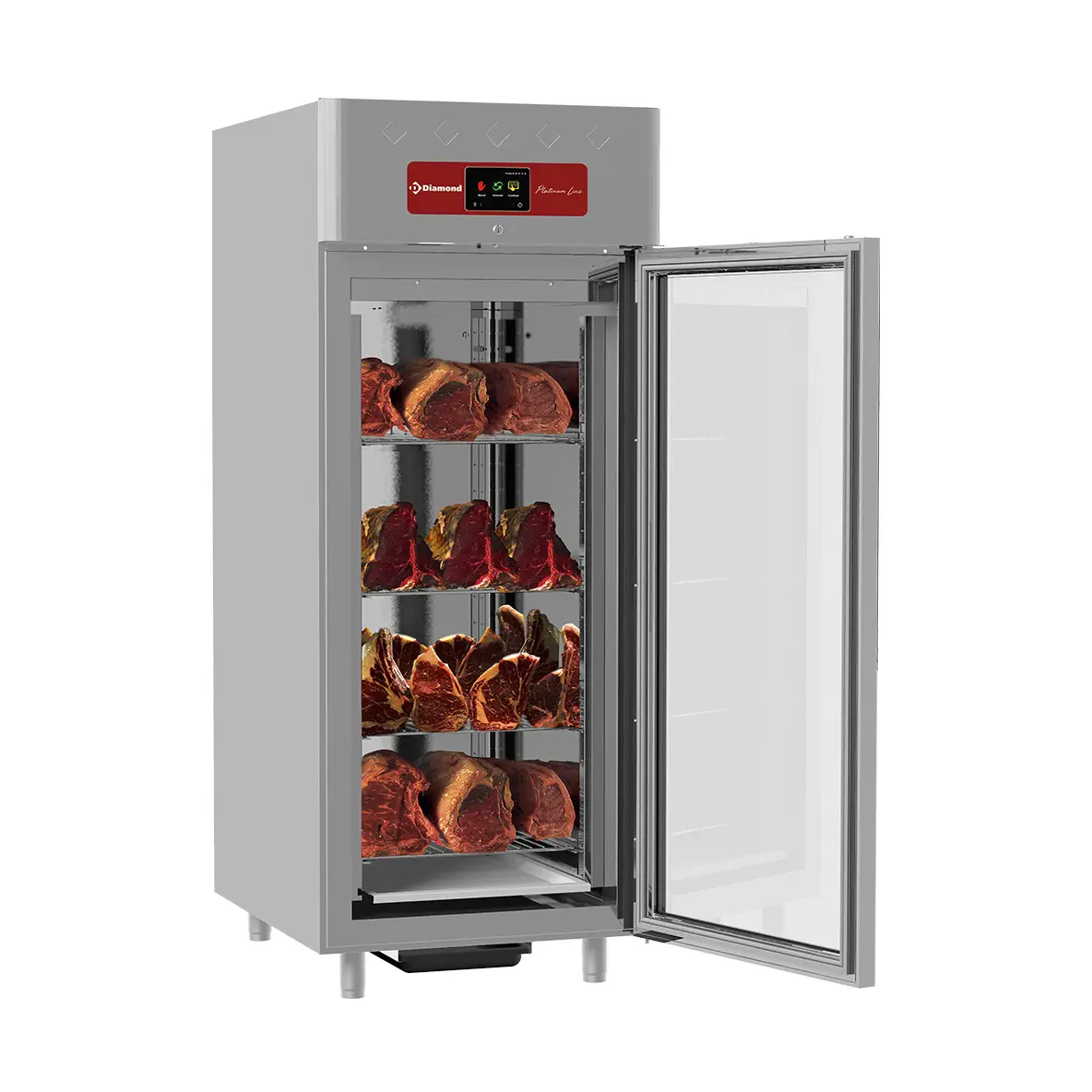 Armoire de maturation dry aging  pour viande 850 Lit. ventilée, 1 porte vitrée, 20xGN 2/1