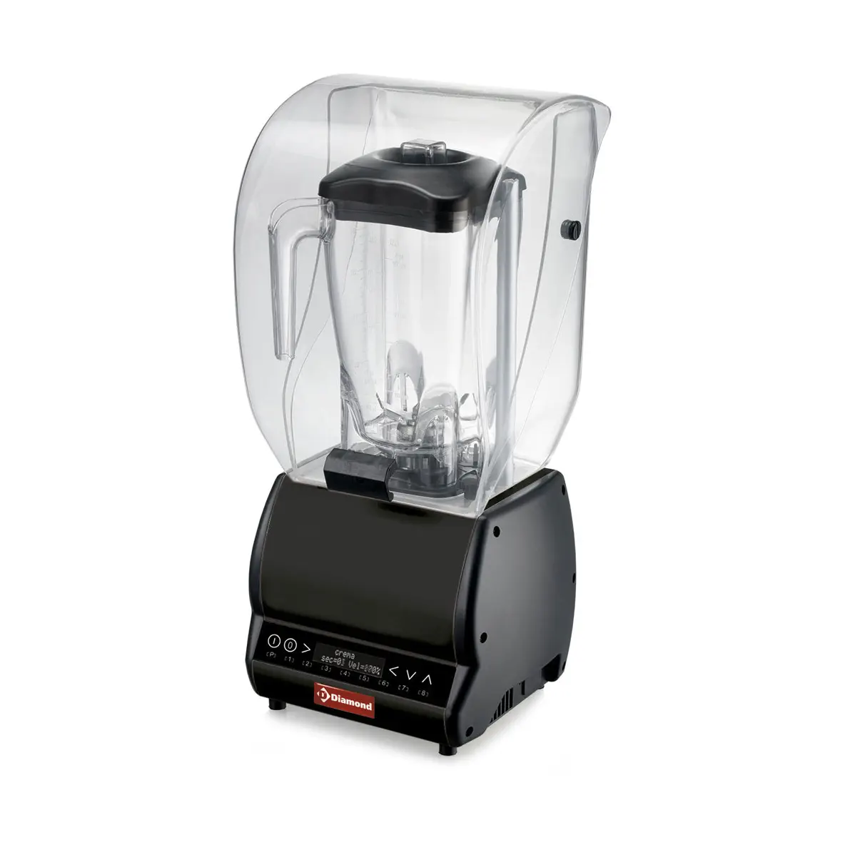 Mixer professionnel avec cloche, verre carré 2 Lit , variateur vitesse, programmable