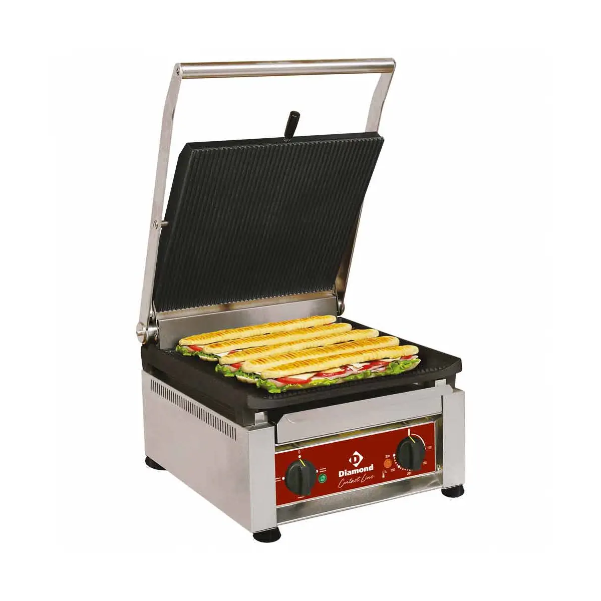 Contact-grill "HAUT RENDEMENT", plaques émaillées