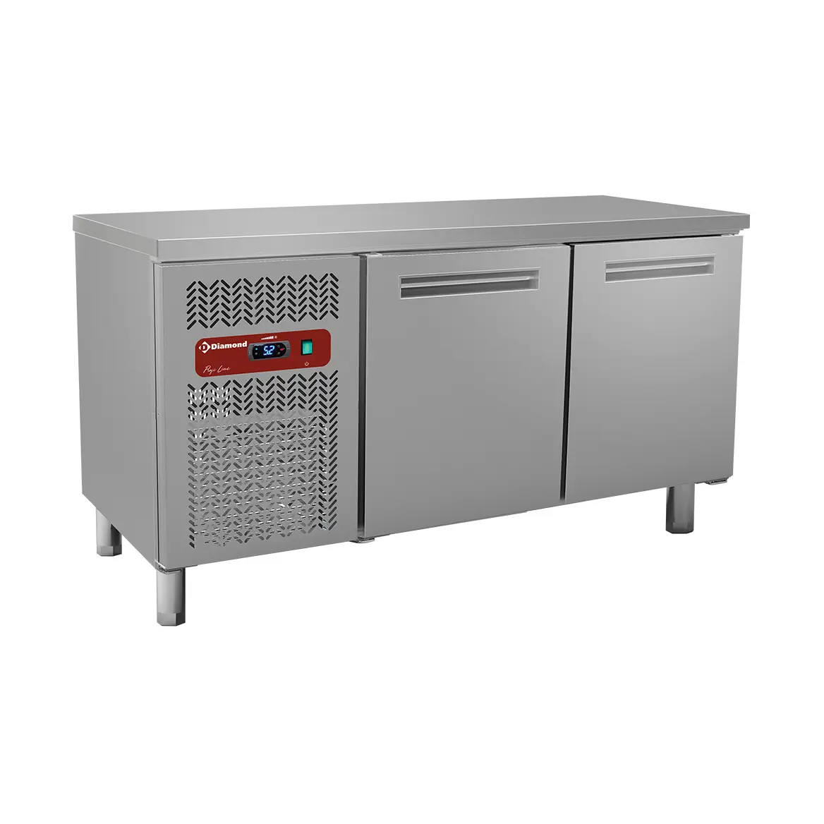 Table frigorifique, ventilé, 2 portes (245 Lit.)