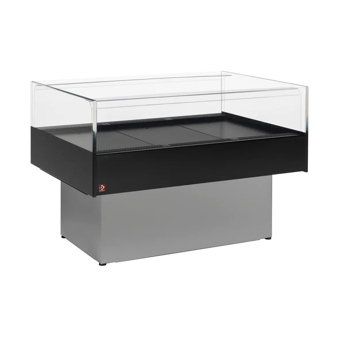 Vitrine self-service réfrigérée "panoramique" - GRIS/NOIR