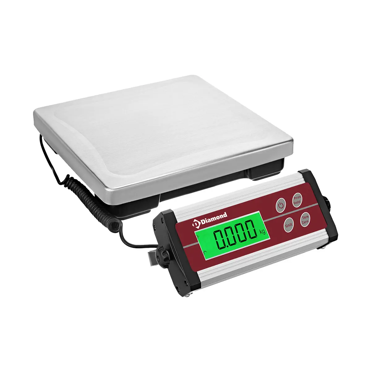 Bascule électronique inox, 35Kg x 10g