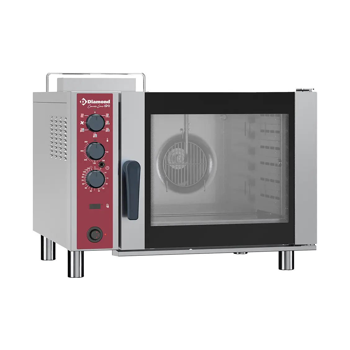 Four gaz à convection, 6x GN 1/1, humidificateur automatique