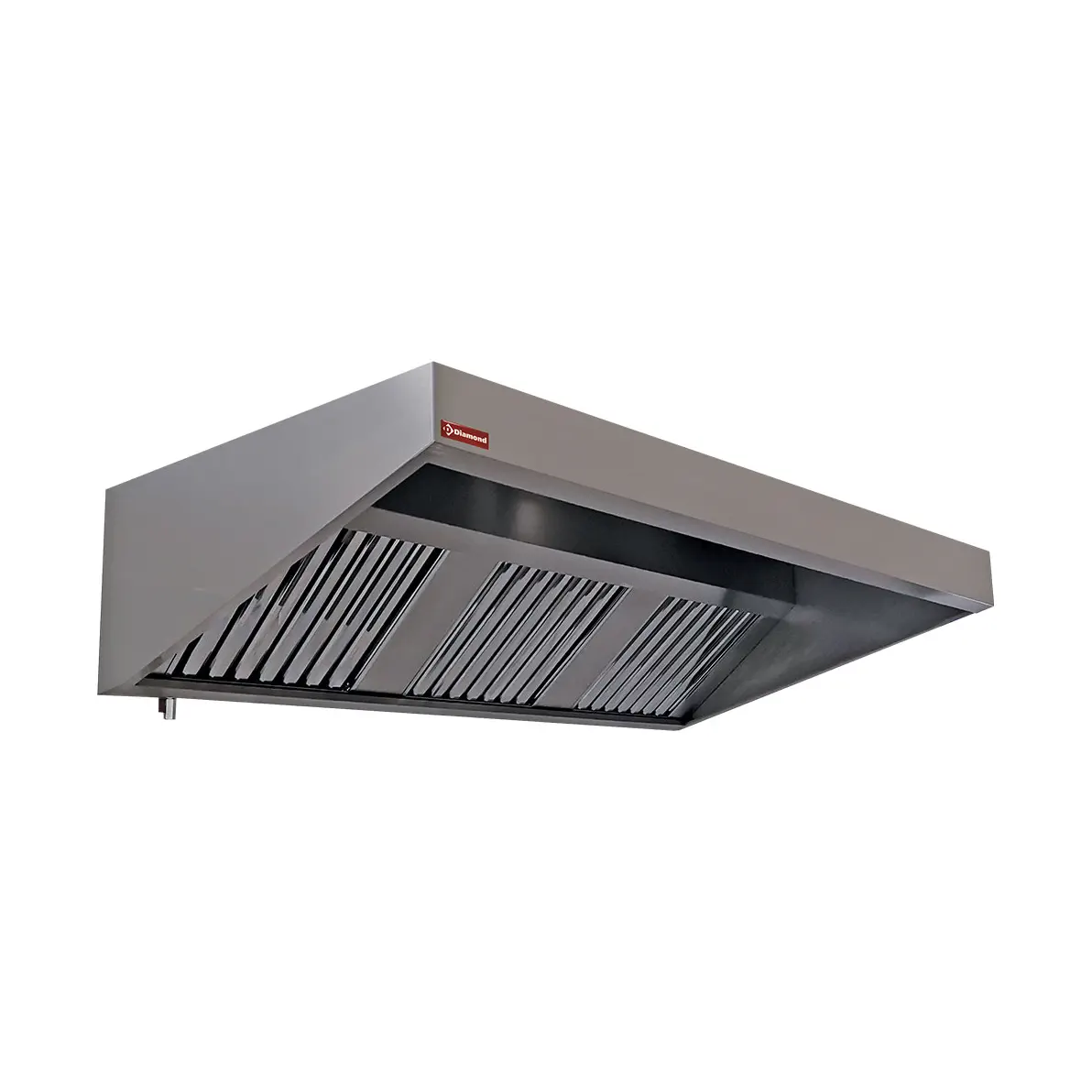 Hotte murale 5 filtres labyrinthes 500x500 mm - 3500 x 950 mm