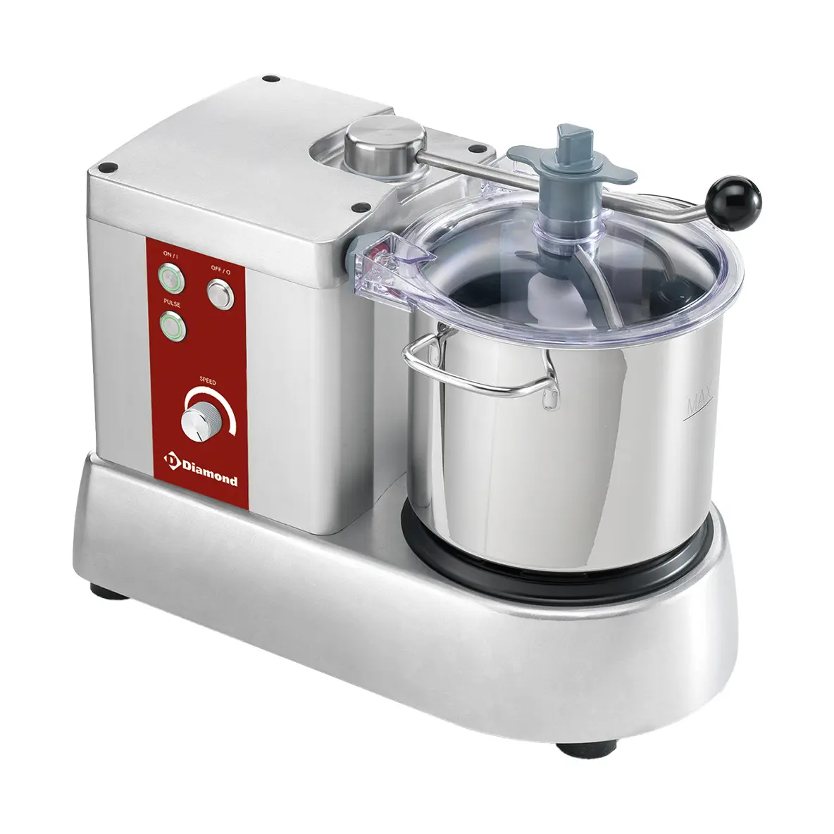 Cutter inox, 6 litres, variateur de vitesse