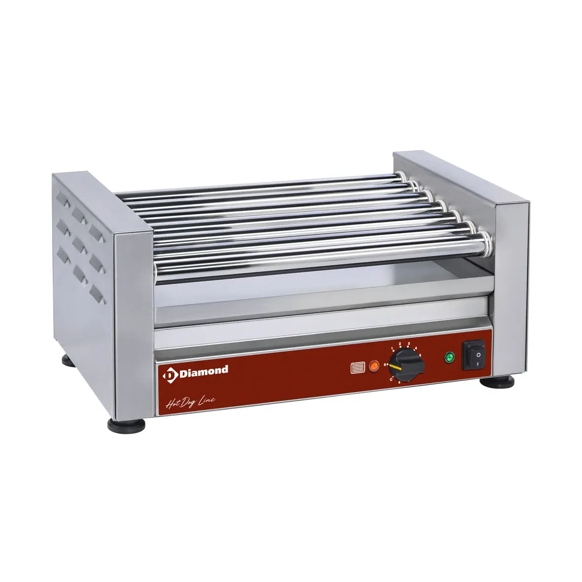 Grill saucisses électrique à 7 rouleaux