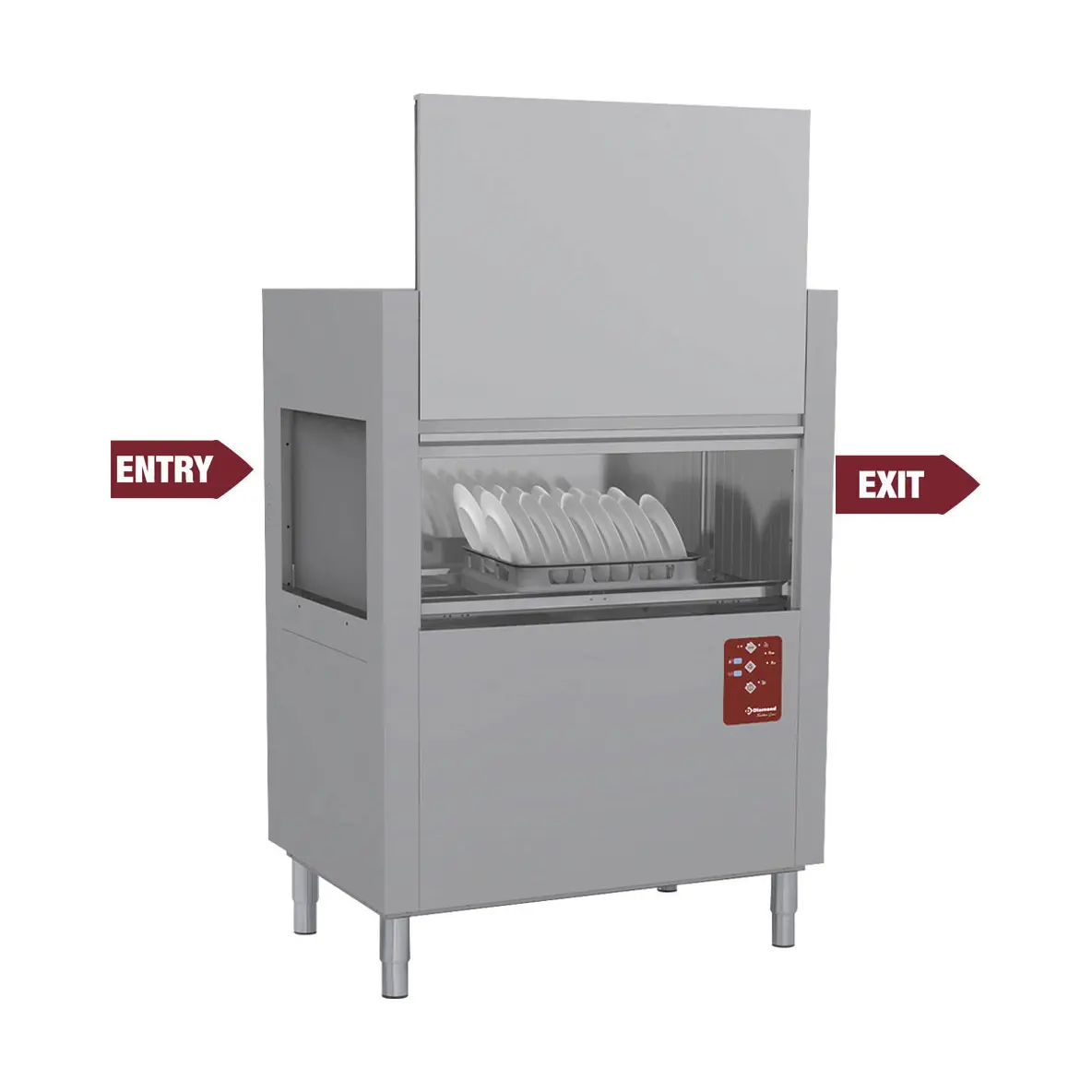 Lave-vaisselle  à traction de paniers 120 Pan/h