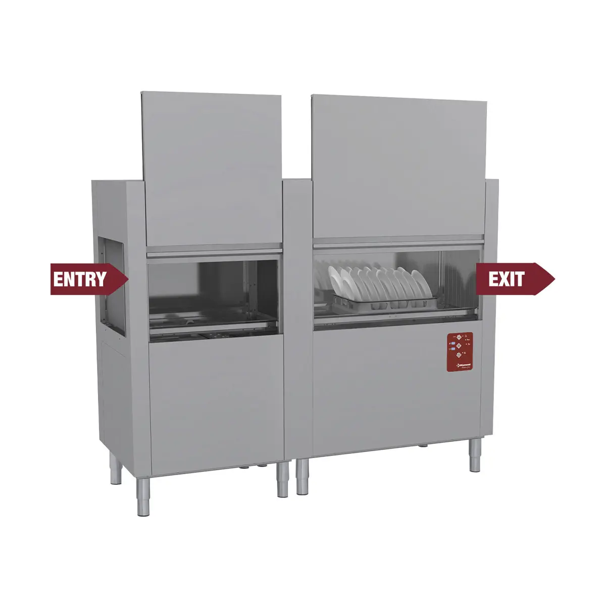 Lave-vaisselle à traction de paniers 200Pan/H