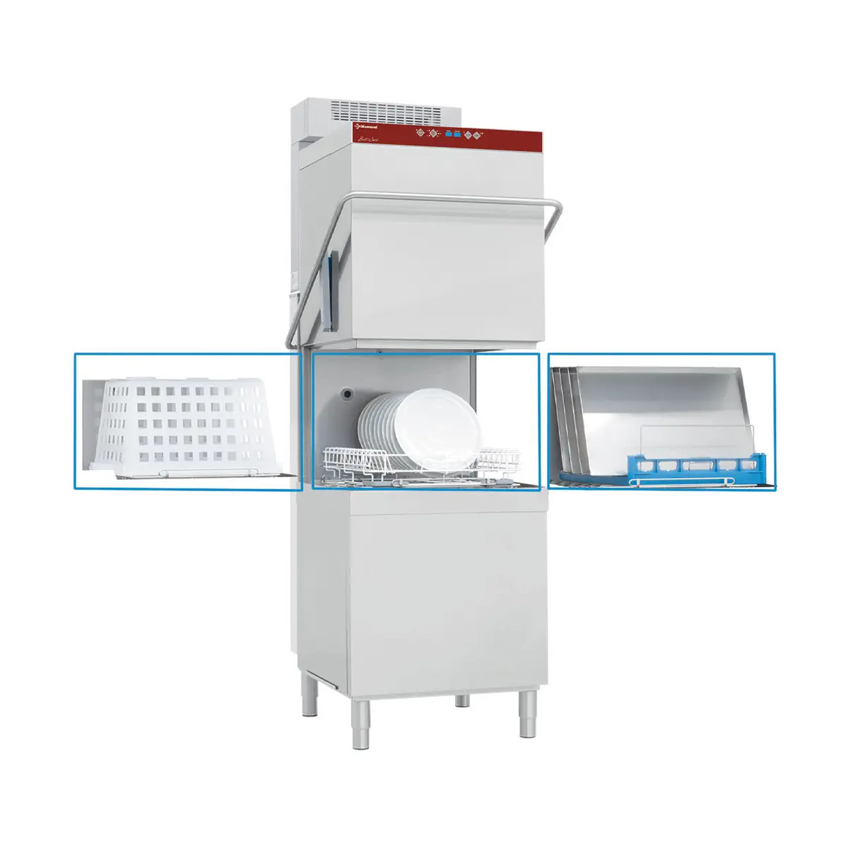 Lave-vaisselle & batteries a capot, panier 600x500 mm + Condenseur-récupérateur de buées