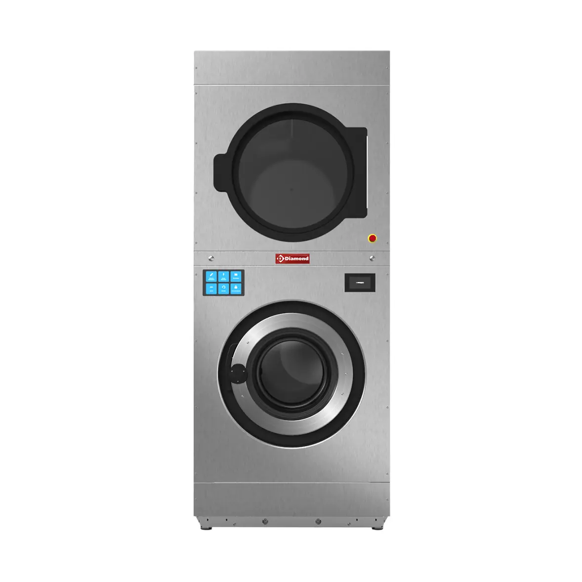 Lave-linge à super essorage 18 kg (électrique) + séchoir rotatif 18 kg (gaz) TOUCH SCREEN
