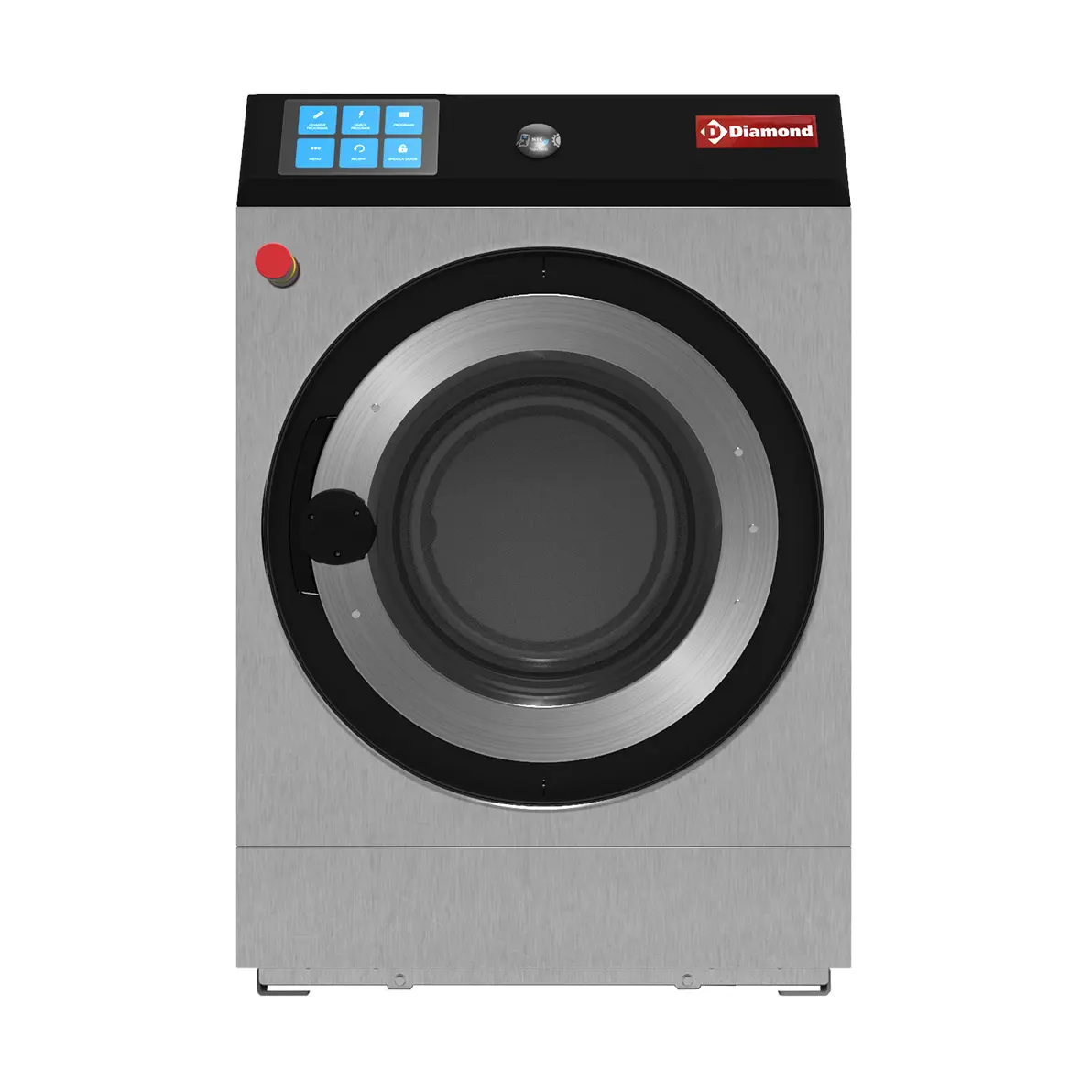 Lave-linge à super essorage, 11 kg "inox"