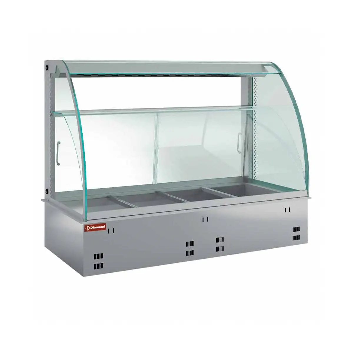 Elément vitrine chauffante, humidifiée et ventilée 3x GN 1/1