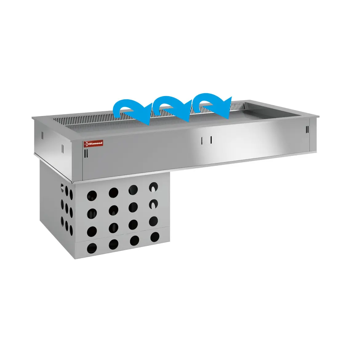 Elément top réfrigéré, ventilé, 5x GN 1/1