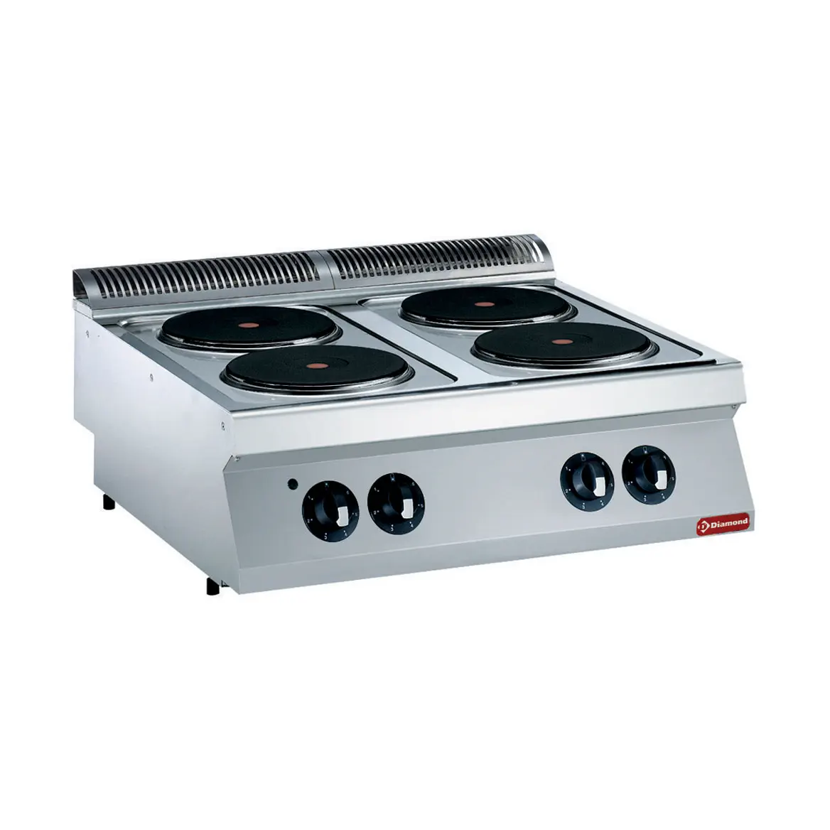 Cuisinière électrique, 4 plaques rondes -TOP-