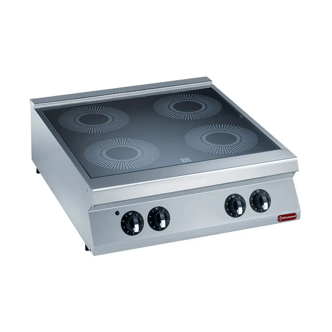 Cuisinière électrique vitrocéramique 4 zones -TOP-