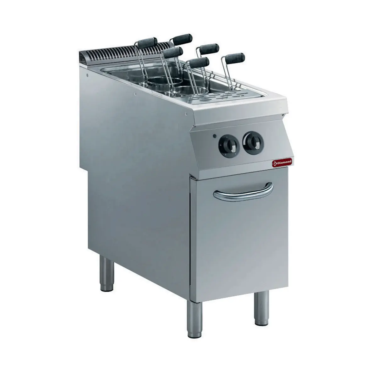 Cuiseur à pâtes électrique, 1 cuve GN 1/1, sur meuble (sans paniers)