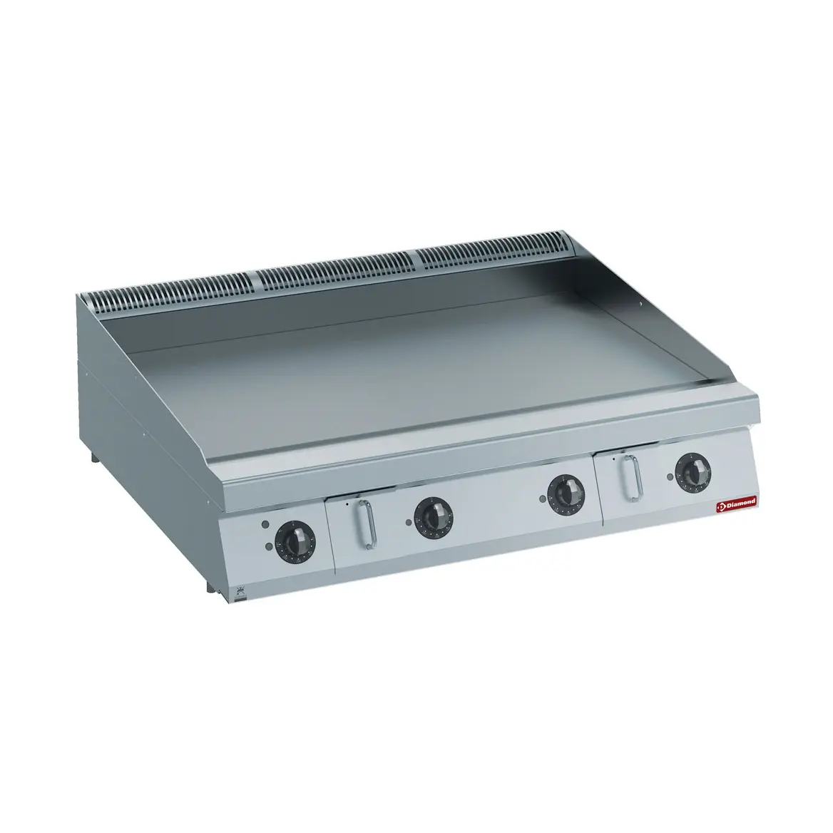 Plaque de cuisson élec. HP, lisse, nitro chrome -TOP-