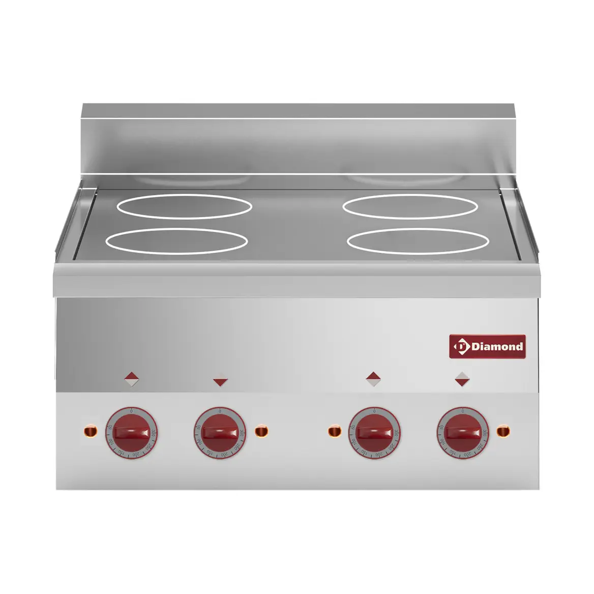 Cuisinière vitrocéramique 4 plaques -Top-