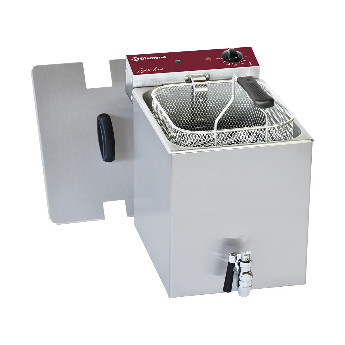 Friteuse électrique.de table 8 Lit.+ robinet de vidange