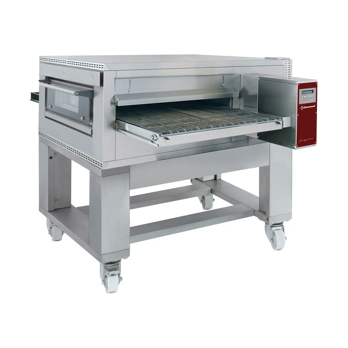 Four gaz à translation, ventilé, bande largeur 1000  mm