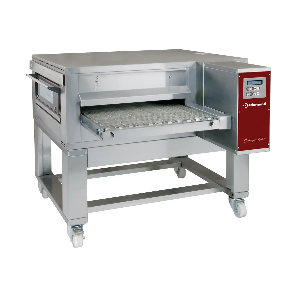 Four gas à translation, ventilé, bande largeur 650  mm