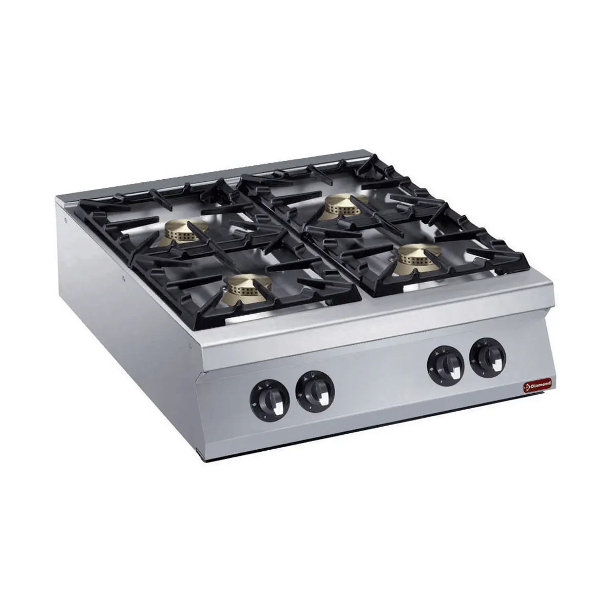 Cuisinière 4 feux vifs gaz -TOP- "POWERFUL"