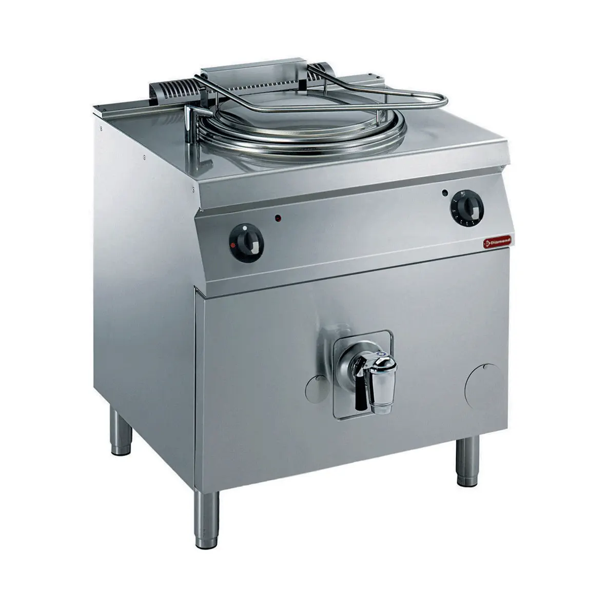 Marmite gaz 150 litres, chauffage direct, sur meuble