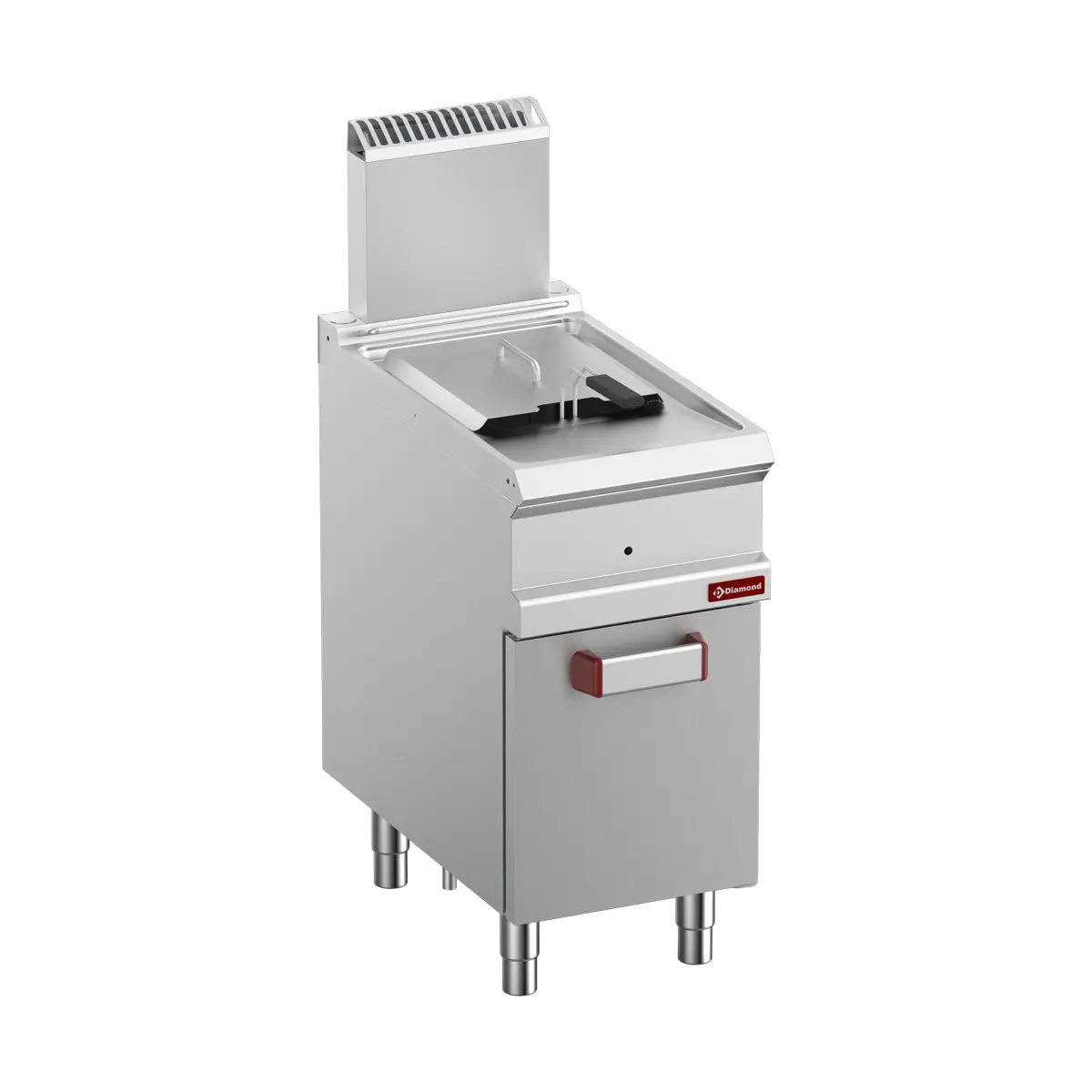 Friteuse gaz 1 cuve 14 litres sur armoire