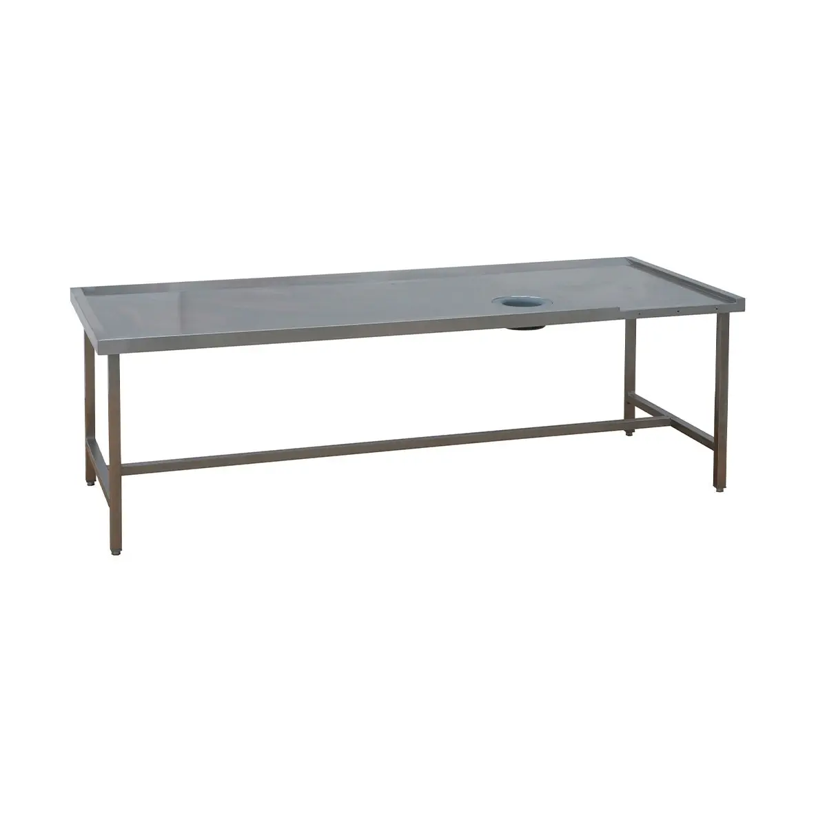 Table de triage (gauche) avec trou vide-ordures - 2100 x 1050 mm