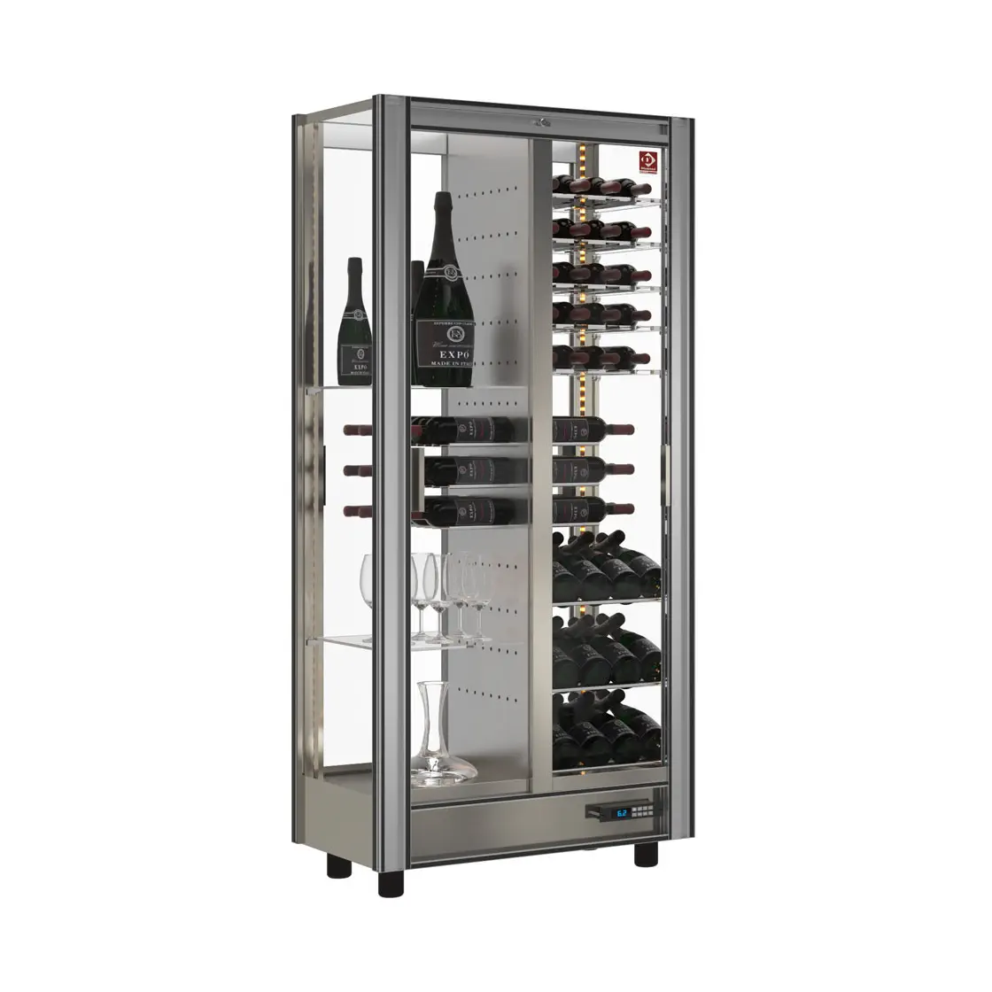 Vitrine réfrigérée à vins Lt. 530 - Traversant - Modulable