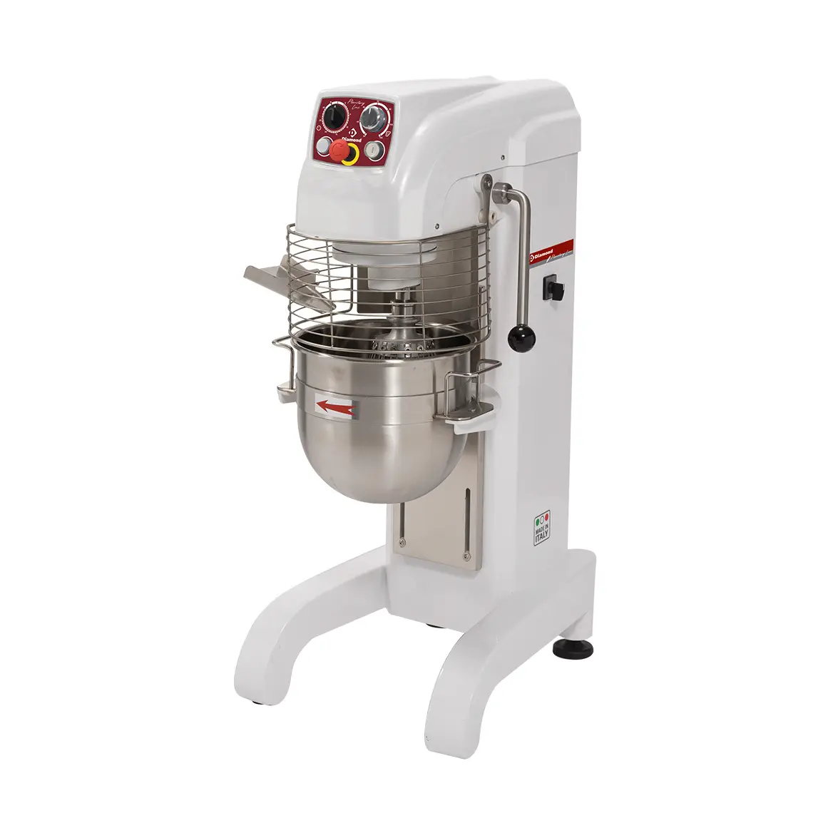 Batteur-mélangeur, base haute, 20 litres, vitesse variable.