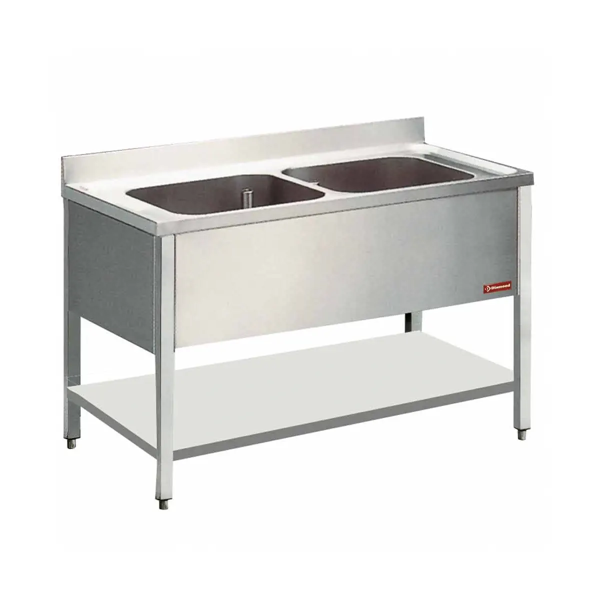 Plonge 2 cuves - 1400 x 700 mm