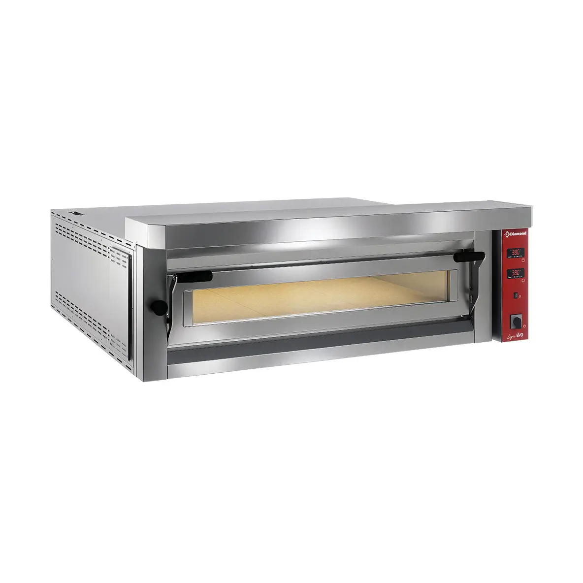 Four électrique à pizzas "extra large", 9 pizzas 350mm - FULL pierre réfractaire 