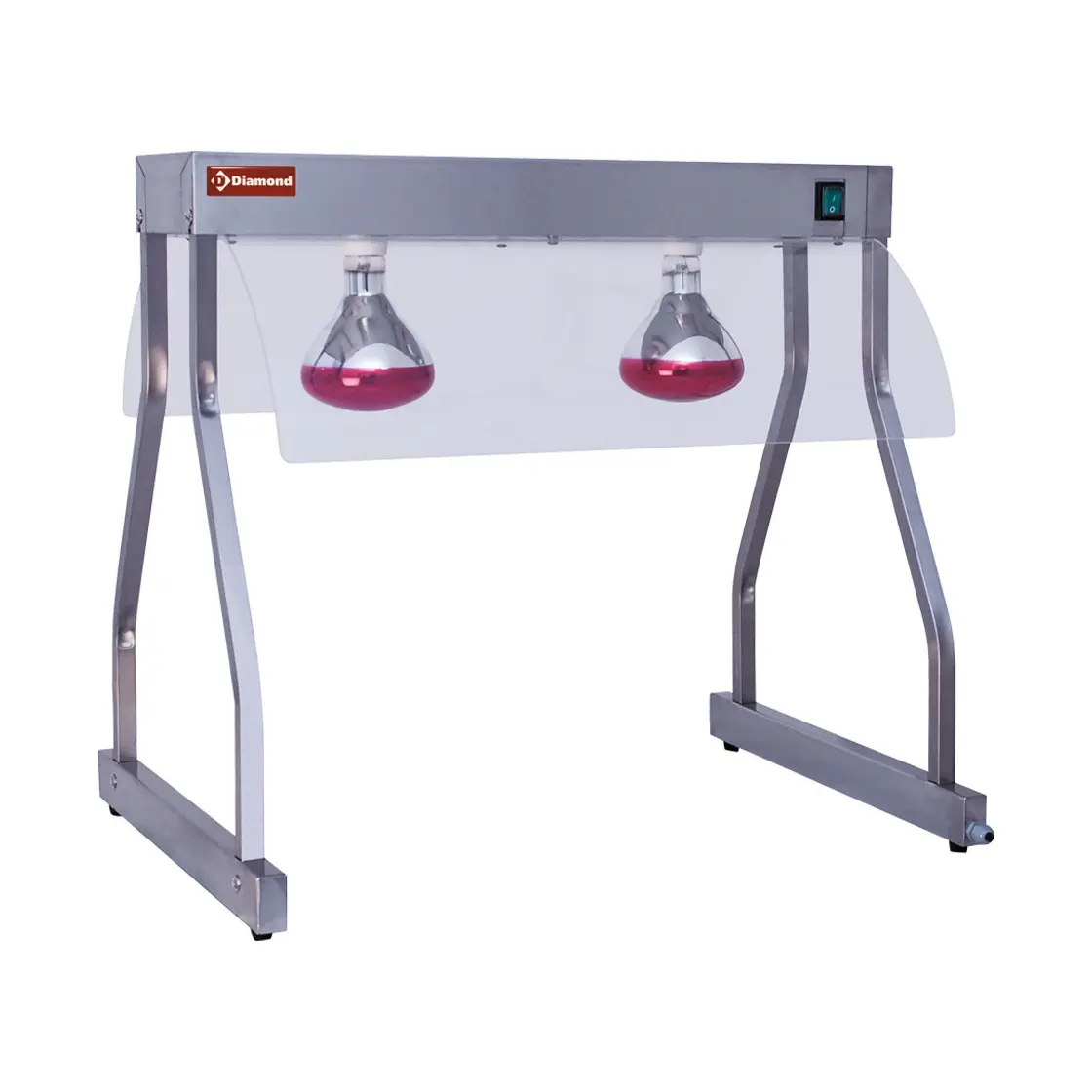 Pont chauffant, lampes infrarouges (2x 250 W) - 700 x 530 mm