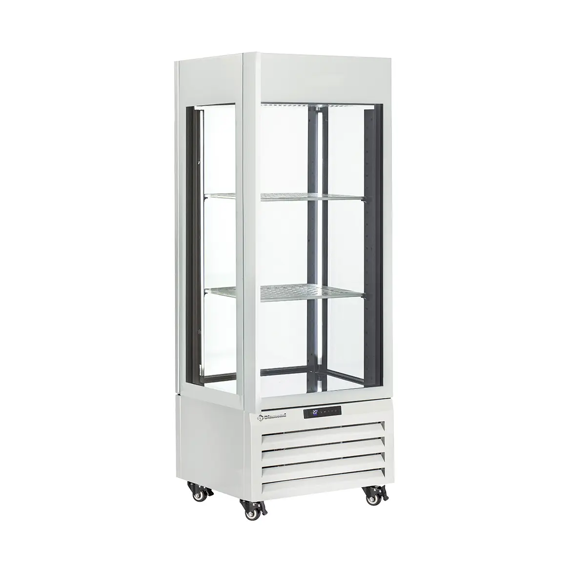 Vitrine "FULL vitrée" 440 Lt., 1 niveau + 2 étagères, ventilée - WINE - BLANC