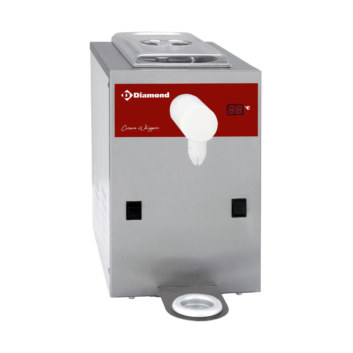 Machine réfrigérée à chantilly en inox, cuve 2 L (100 L/h)