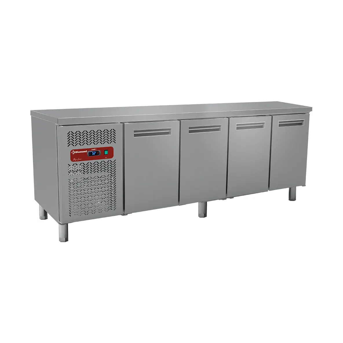 Table frigorifique, ventilée, 4 portes GN 1/1 (550 Lit.)