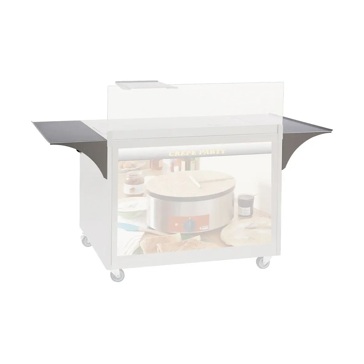 Tablette latérale en inox (1 pièce)