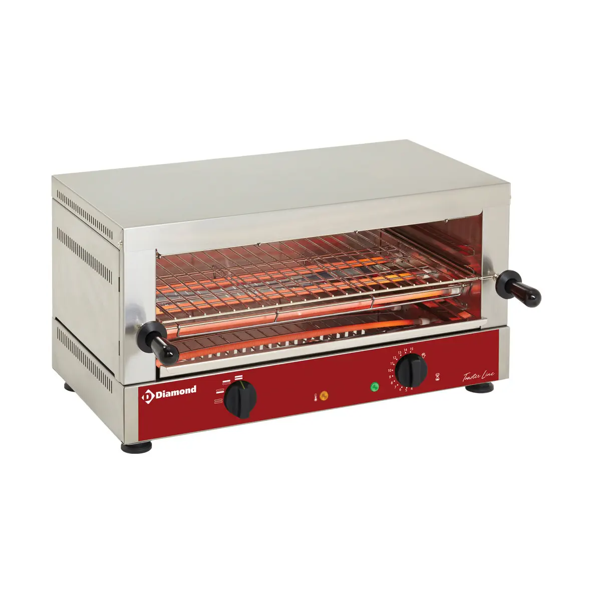 Toaster-salamandre GN 1/1 électrique, 1 étage (520x320), à "Quartz"