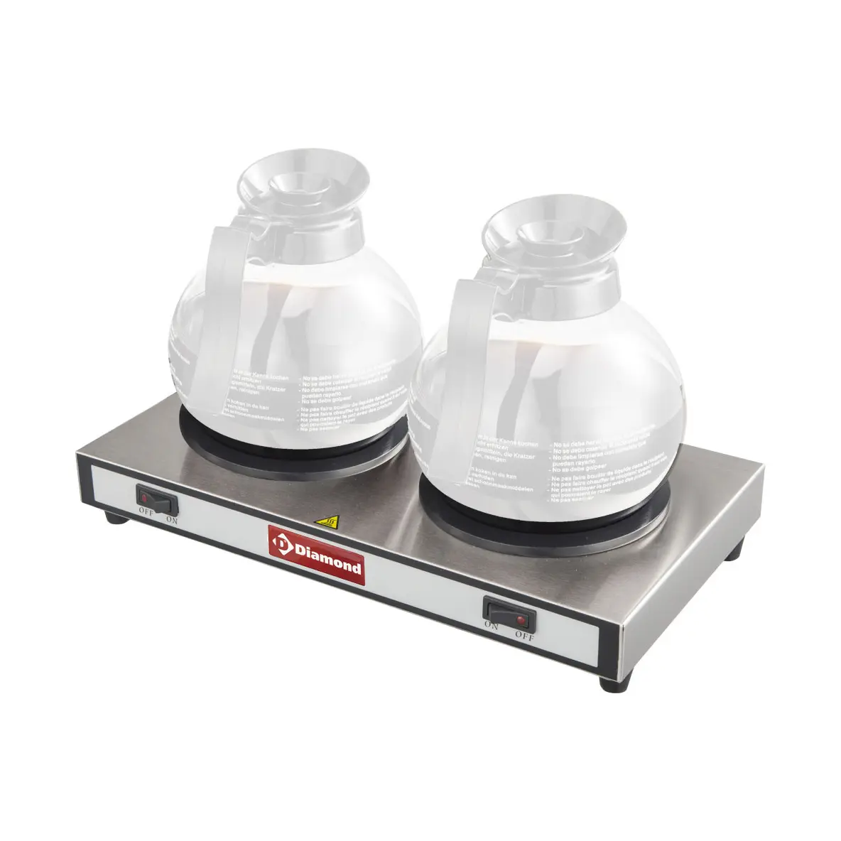 Plaques chauffantes pour 2 carafes
