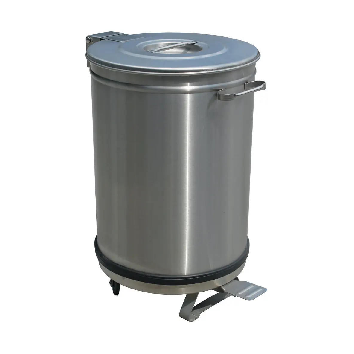 Poubelle avec couvercle à pédale, 50 litres