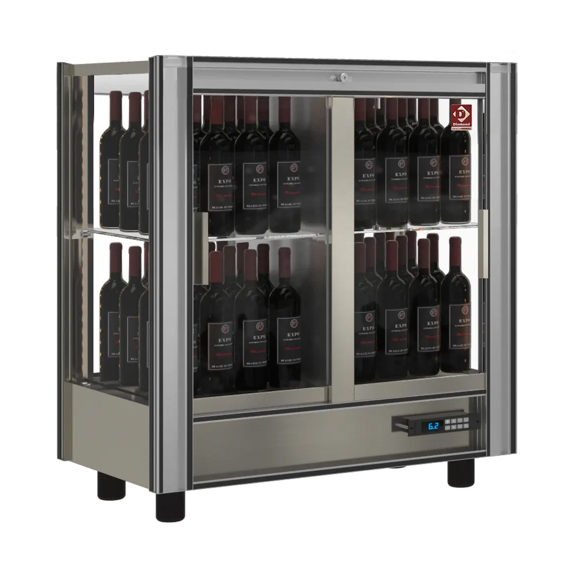 Vitrine réfrigérée à  vins Lt. 216 - Traversante - Modulable