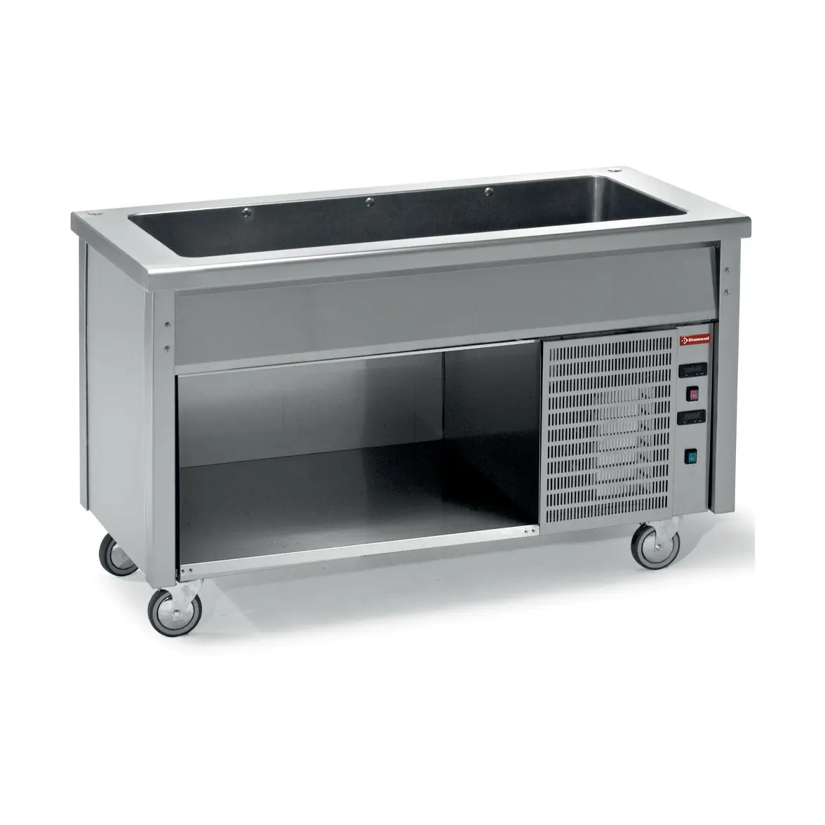 Elément à cuve réfrigérée sur armoire ouverte