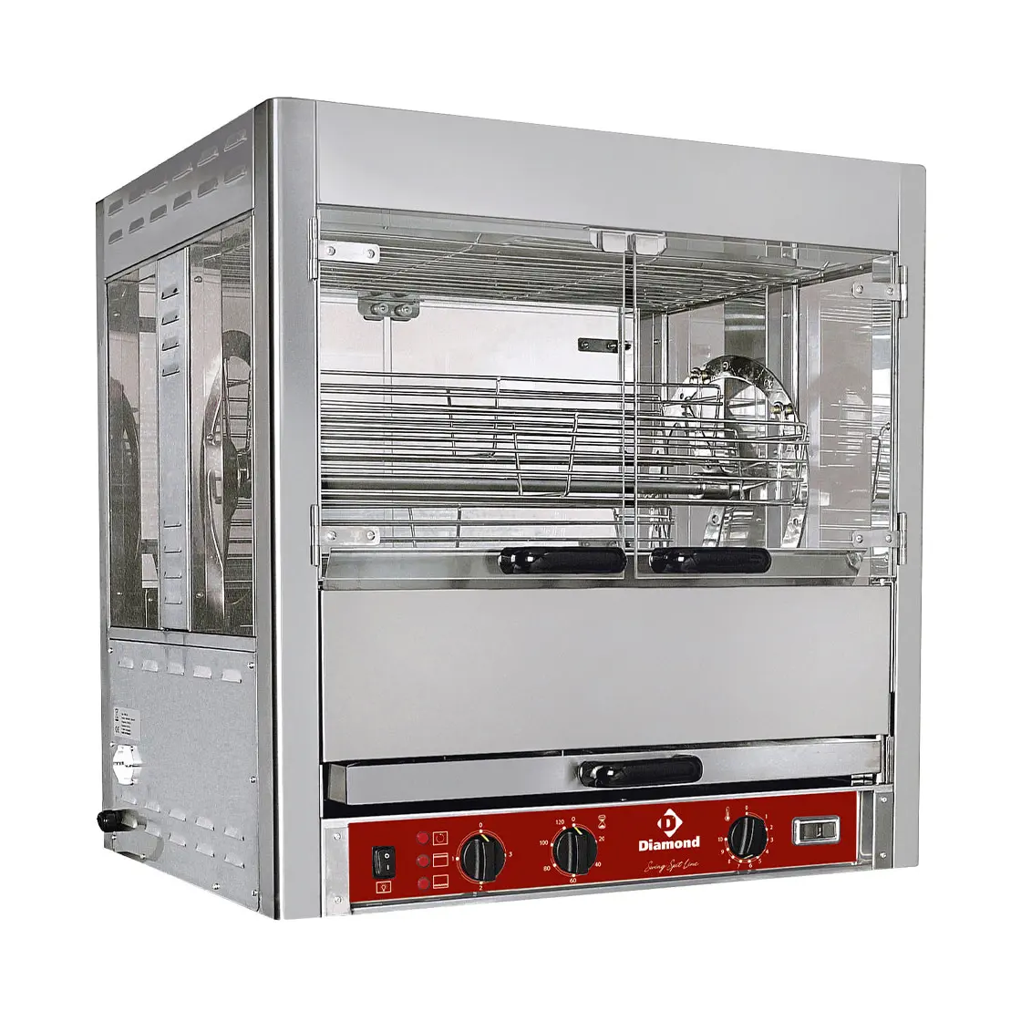 Rôtissoire à balancelles, 25 poulets