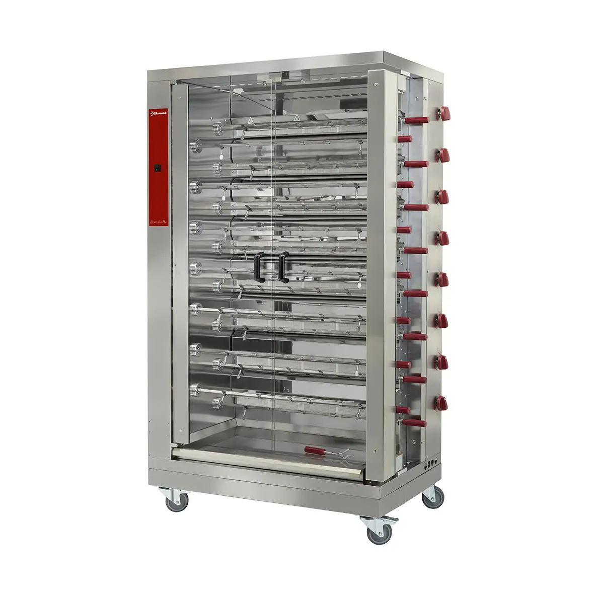 Rôtissoire gaz 15 broches (90 poulets)